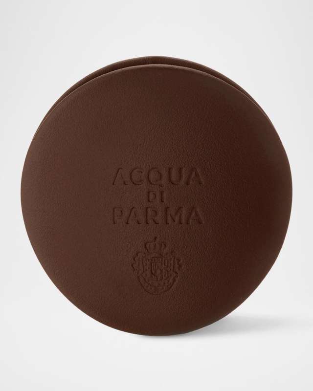 Dark Brown Leather and Azure Car Diffuser Case
